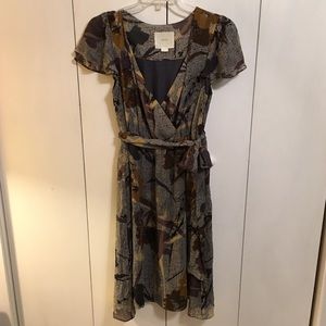 🌹 Anthropologie Maeve Bronwen Silk Dress